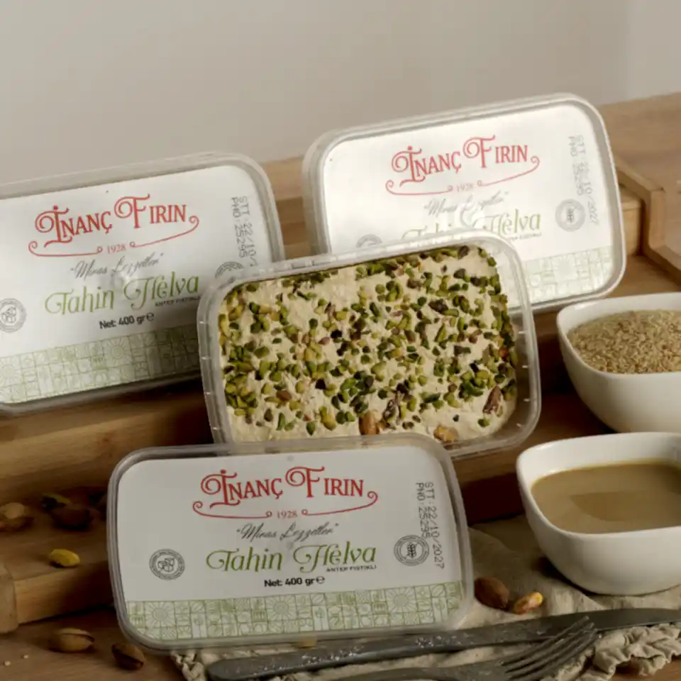 Şeker İlavesiz Fıstıklı Tahin Helvası 3'lü Paket