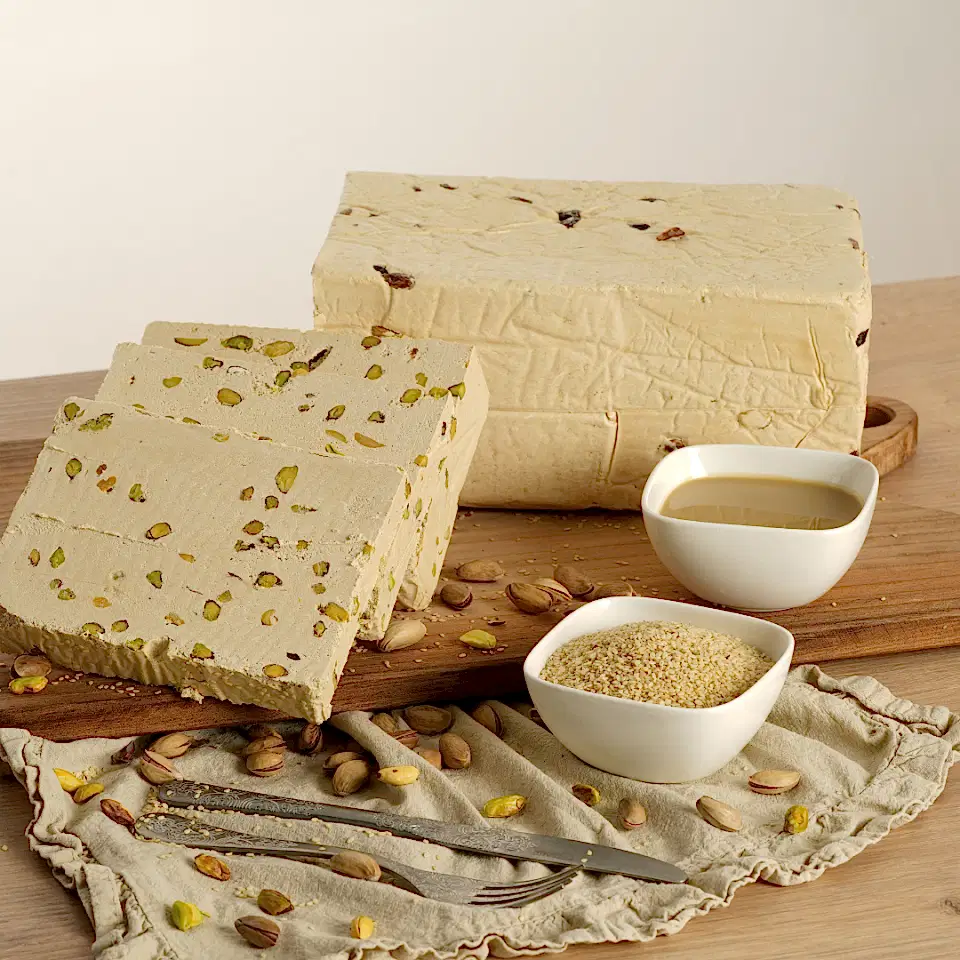 Helva Paketi – Sade, Kakaolu ve Fıstıklı Tahin Helvası (3 kg)