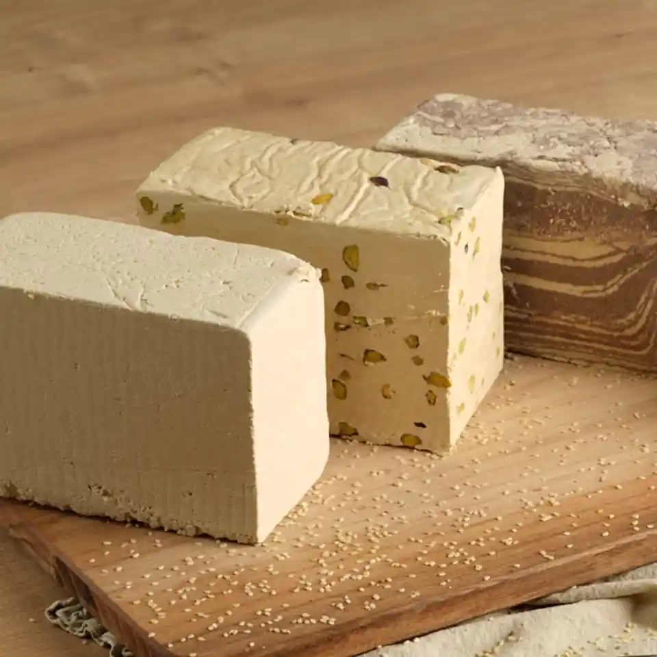 Helva Paketi – Sade, Kakaolu ve Fıstıklı Tahin Helvası (3 kg)