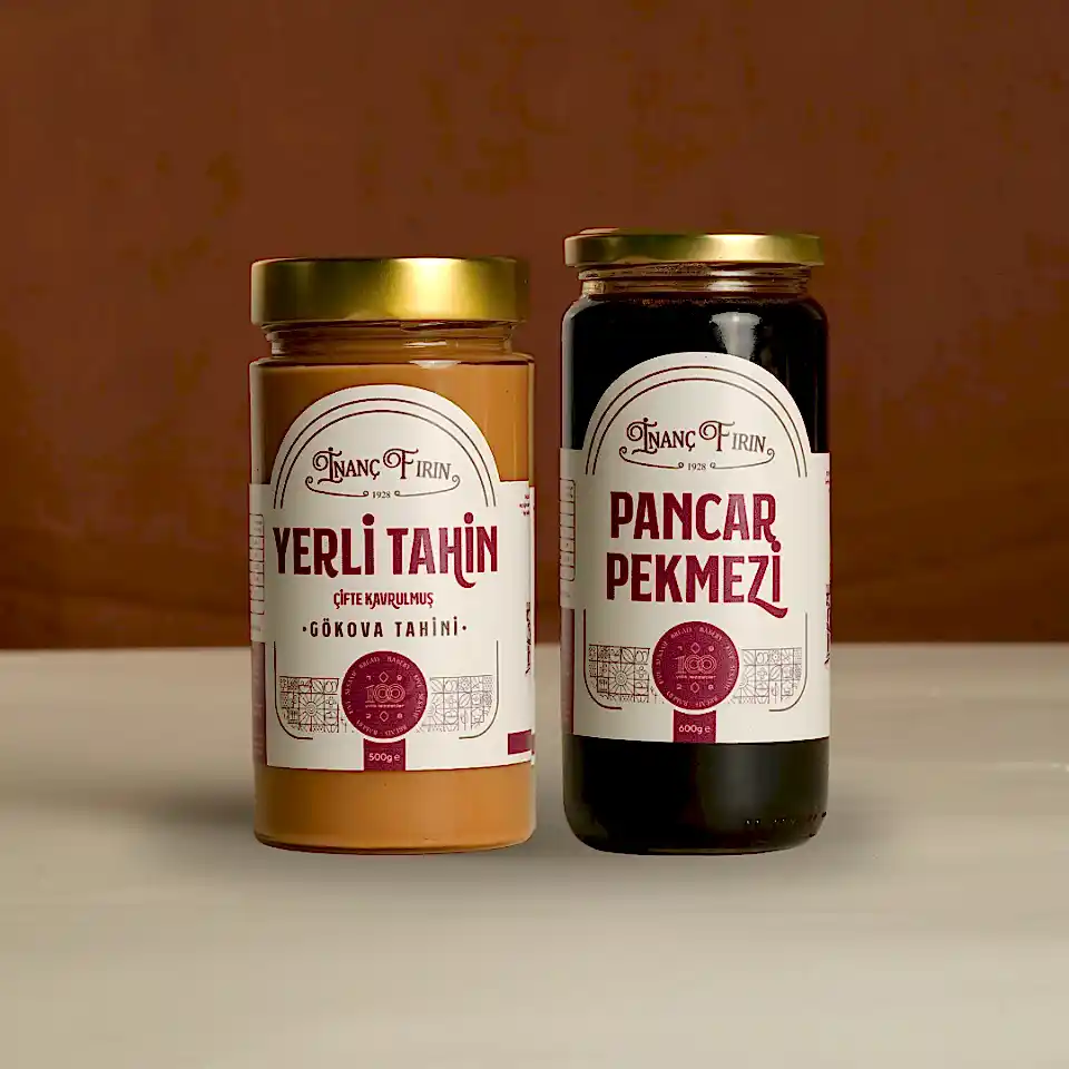 450 gr Çifte Kavrulmuş Tahin + 600 gr Pancar Pekmezi Seti