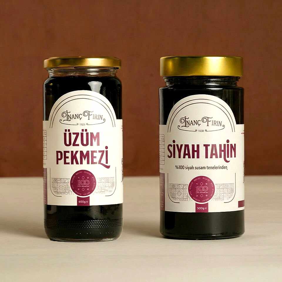 Üzüm Pekmezi (600 gr ) + Siyah Tahin (500 gr )