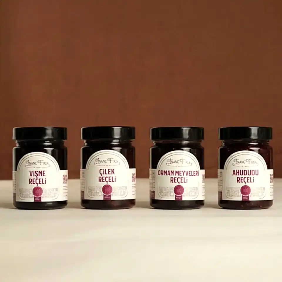 Reçel Tadım Paketi – 4’lü Geleneksel Lezzet Seti (400 gr x 4)